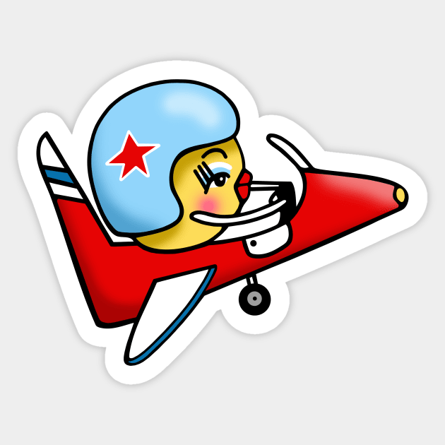 Airplane Sticker by AdrianaStore